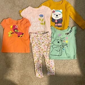 2T baby girls clothes bundle